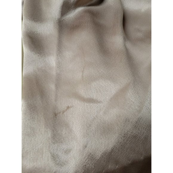 Vintage NWT Morgan Taylor Satin Champagne Taupe Open Back Jumpsuit Sz 8 - Picture 14 of 15
